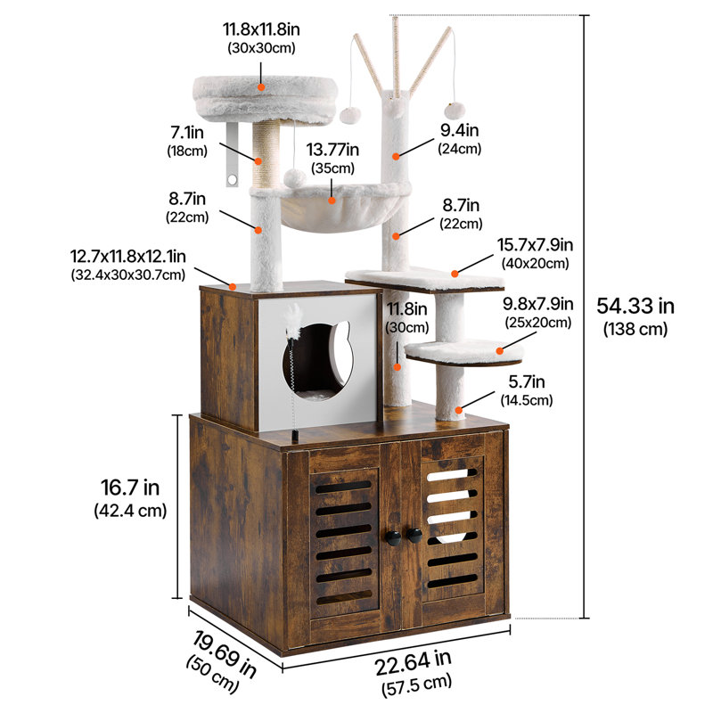 138cm H Cat Tree