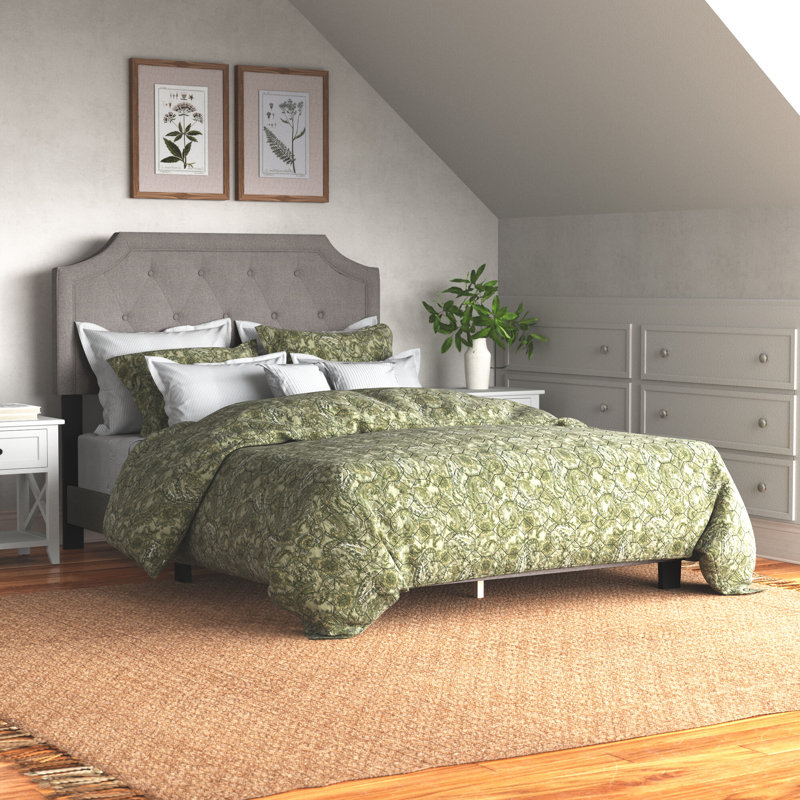 Amidon Upholstered Standard Bed, Gray, King