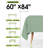 Rectangle Table Cloth 60" x 84" – 8 Packs, Durable Polyester Tablecloth Offers Reusable & Washable Protection, Ideal for Outdoor Party, Picnic, Wedding, Banquet and Birthday, Navy Blue-1232414647-1232414648-1232414659