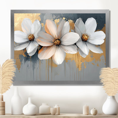 Golden Chrysanthemums Pure Form II - Chrysanthemums, art mural