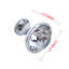 Utopia Alley Gleam Crystal Cabinet Ring Pull Knob - Decorative Cabinet Drop Pull Knobs for Cabinets and Drawers - Vintage Cabinet Hardware with Hand Finished Polished Chrome - Metal Drawer Pull Knobs 1.2"