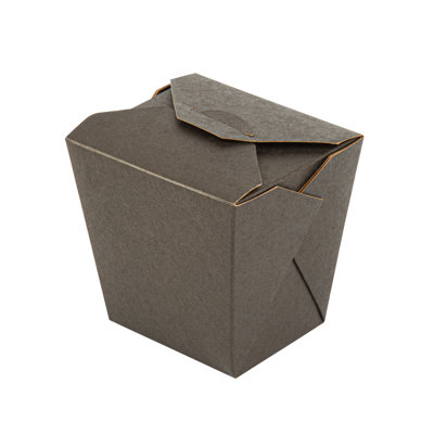 Restaurantware-Bio Tek 4 x 3.5 x 4 Inch Food Containers, 25 Durable Noodle Boxes - Disposable, Sustainable, Kraft Paper 26-Ounce Takeout Boxes, Square, For Takeouts And Delivery, Or Picnics