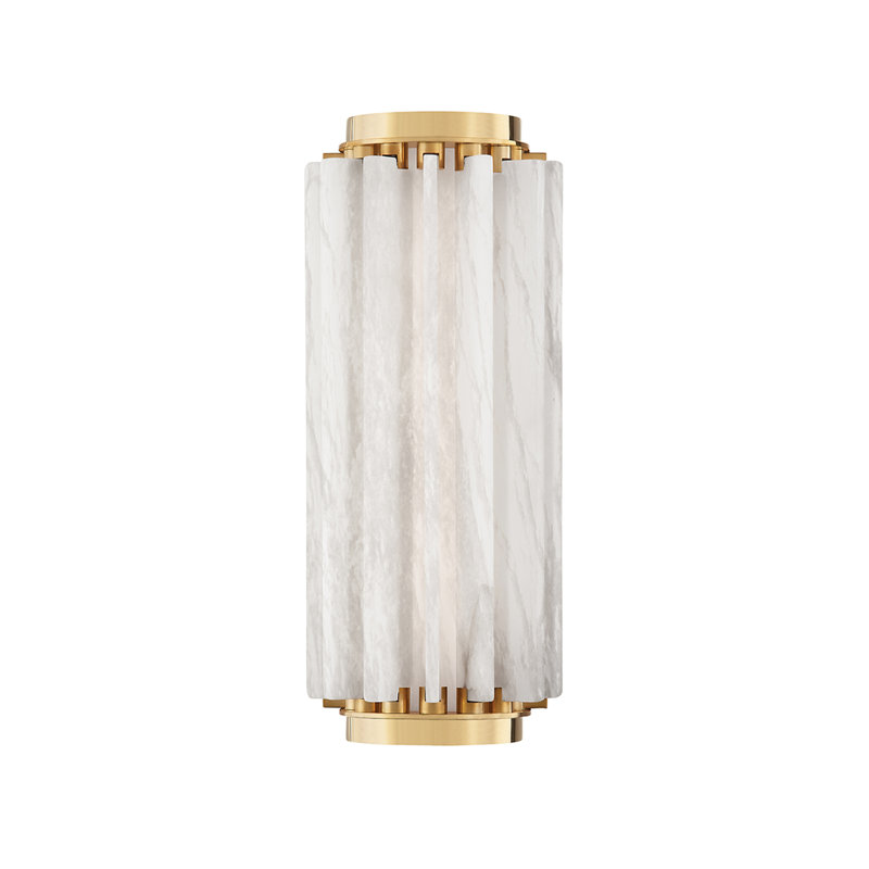Hillside 1 Light Wall Sconce, Aged Brass