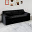 91 Canapé convertible 91 po avec lit escamotable, canapé-lit, appartement, tissu chenillecouleur: noir-1293546254