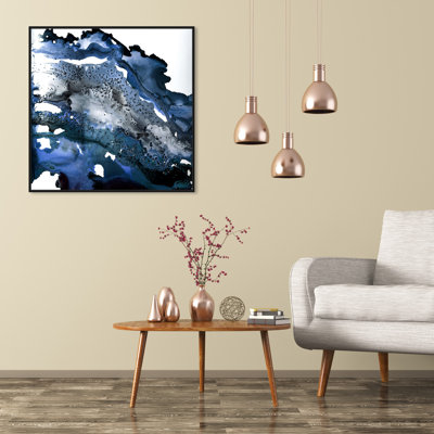 «Glitter Navy» par Oliver Gal, reproduction d'art graphique sur toile