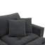 Canapé modulaire convertible 100 x 59 po, ensemble de canapé réversible en forme de L avec coussins gratuits, canapé-lit en velours 4 places avec repose-pieds pour salon, appartement, bureau-219772484