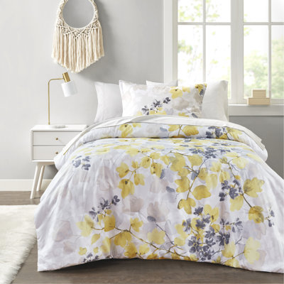 Édredon jaune avec draps complets - Drap de lit simple de style moderne