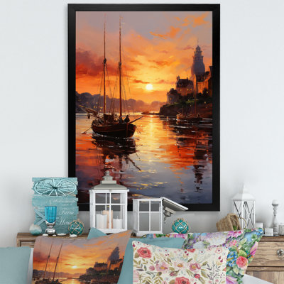 Atalissa, Allemagne, coucher de soleil, port III