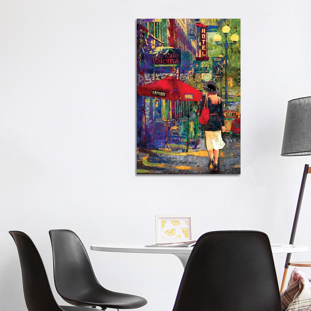 Afternoon Stroll by Lisa Robinson - Wrapped Canvas Painting