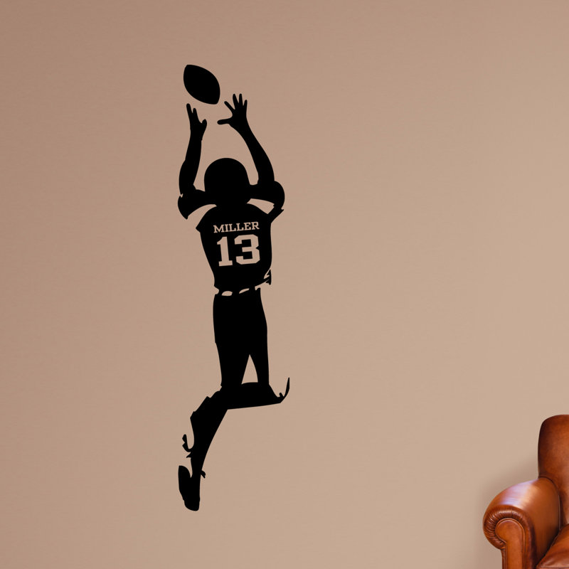 Sports Wall Decal, Yes, Black