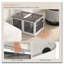 Organisateurs de rangement empilables avec couvercles pliables sur roulettes