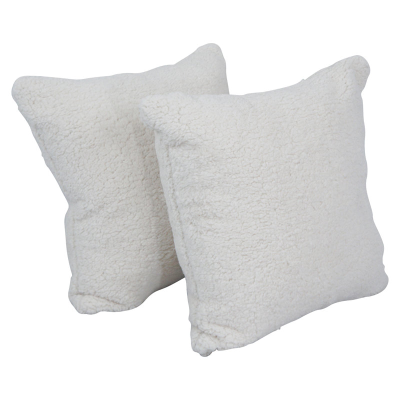 Coussins en fourrure de polyester 17 pouces