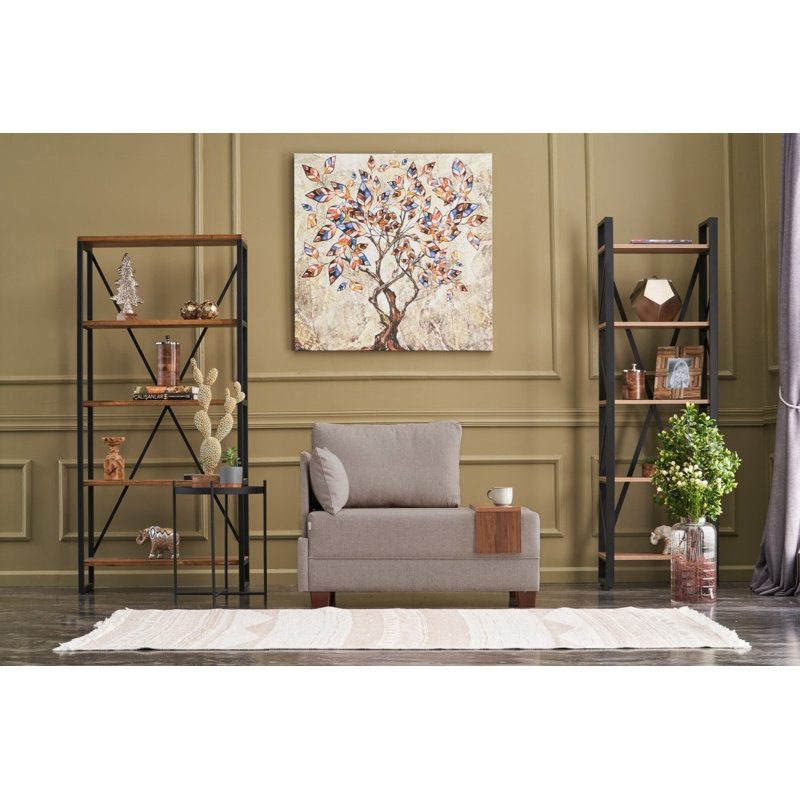 Fauteuil l 41,34 po, Mélange de polyester crème