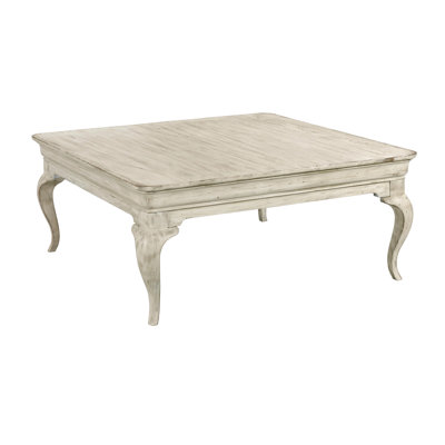Shaylene Solid Wood 4 Legs Coffee Table by One Allium Way