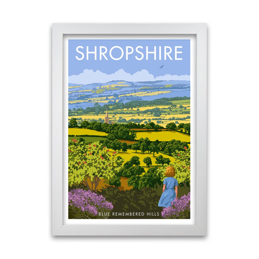 Gerahmtes Poster Shropshire von Stephen Millership