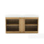 Meuble-lavabo double en chêne Knotty-131376492