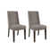 Reber Linen Side Chair in Gray