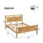 MDF Wooden Bed With Rattan Paper-1934334166