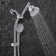 Filtered Shower Head and Hand Sprayer Set on 21" Adjustable Height No-Drill Slide Bar