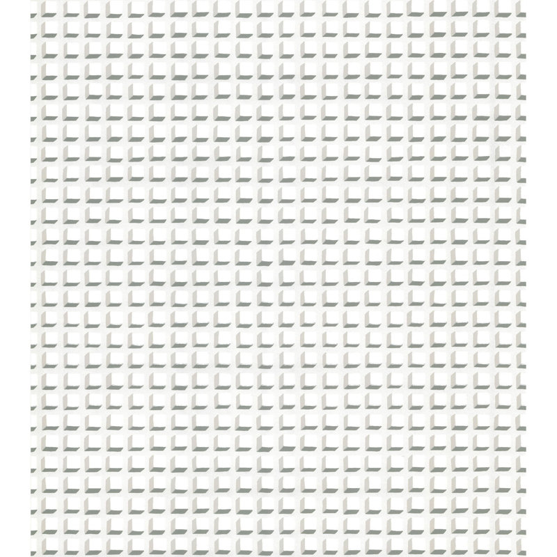 Geometric II Geometric Wallpaper Roll, White