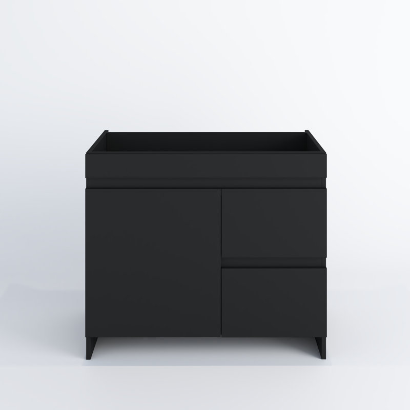 Cinnamon 36 " Single Bathroom Vanity Base, Matte Black