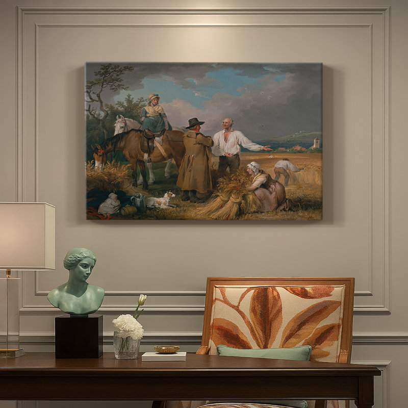 Reapers-George Stubbs-Gallery Wrapped Canvas-1785, 18 x 27