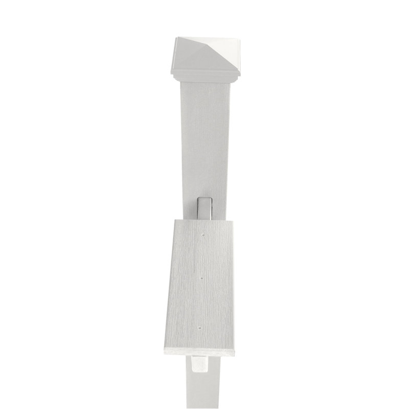 Poteau encastré Eggers, Blanc