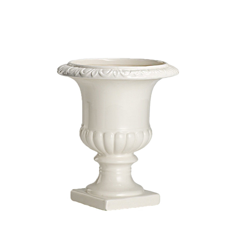 Ceramic Decorative Urns & Jars, 8.5" H x 7.5" W x 7.5" D 