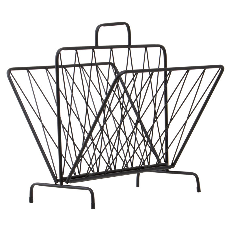 Alawna Metal Free Standing Magazine Rack