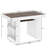 2-in-1 Multi-Functional Game Table with Removable Top, Cup Holders and Storage-112648061