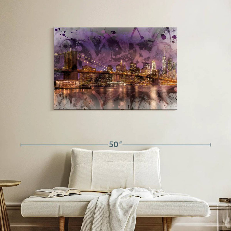 Lilie New York Lights, 26" H x 39" W