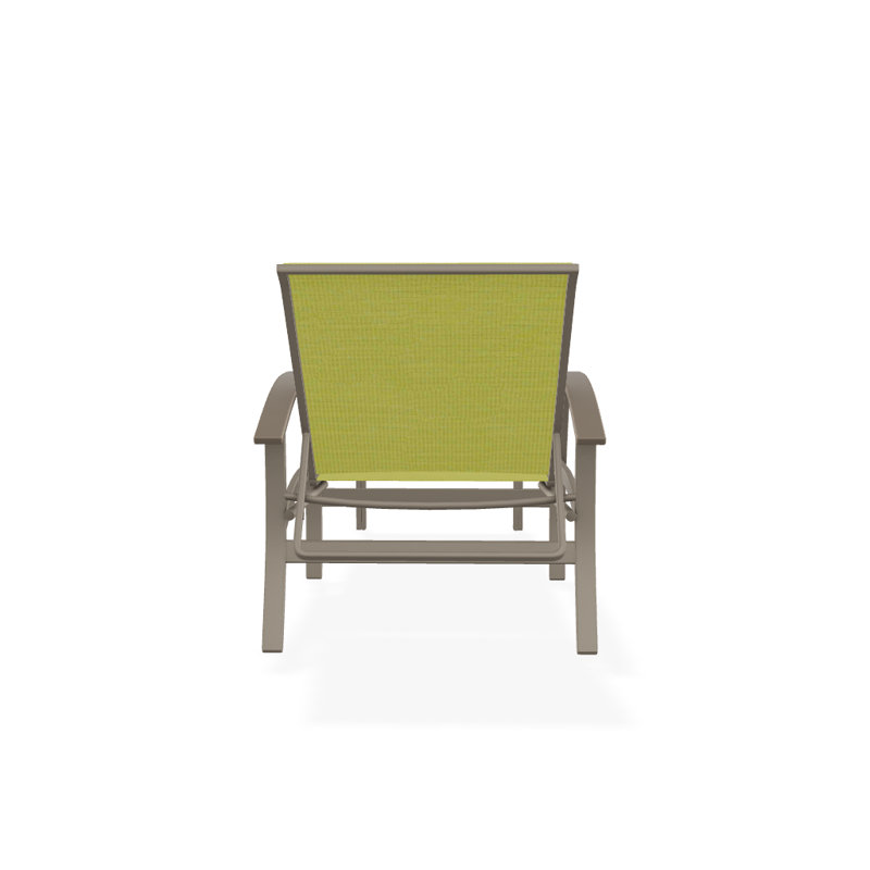 Askar Outdoor Rust-Resistant Metal Chaise Lounge, Lime 38D Sunbrella®, Desert P60, Gloss White