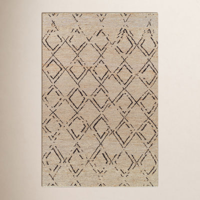 Pemberley Hand-Woven Geometric Jute Rug