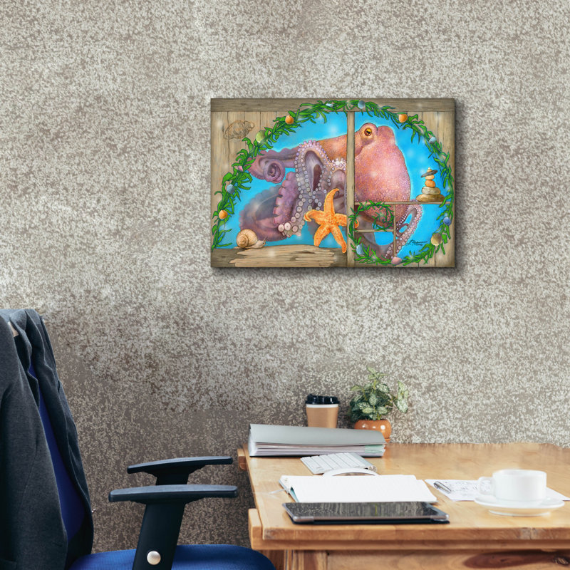 Toile épique Graffiti «Conversations With Cairns» par Art and a Little Magic, 26 po x 18 po, H 12 po x l 18 po x P 0,75 po