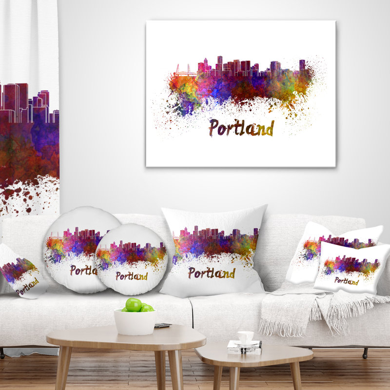 Coussin Portland, 16 po x 1 po, Coussin décoratif