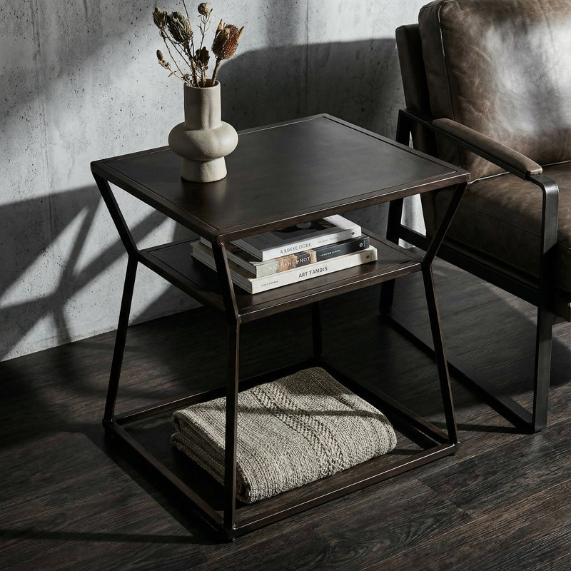 Adama Solid Wood Top End Table