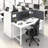 Bush Business Furniture Hustle 2 Person Office Cubicle Desk With Storage And Tackboard-111233389-111233392