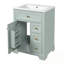 Meuble-lavabo de salle de bain avec lavabo, 3 tiroirs et support de rangement à 2 niveaux-2015719577