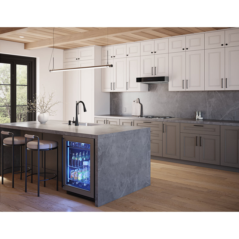 Vetro 30 in. 500 CFM Under Cabinet Mount Range Hood with LED Light in Black Glass