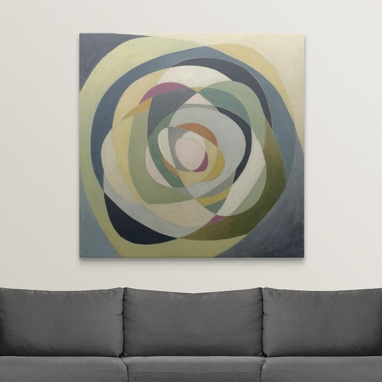 « i » megan meagher, reproduction d’art Through the Glass, H 35 po x l 35 po x P 1,5 po, Toile