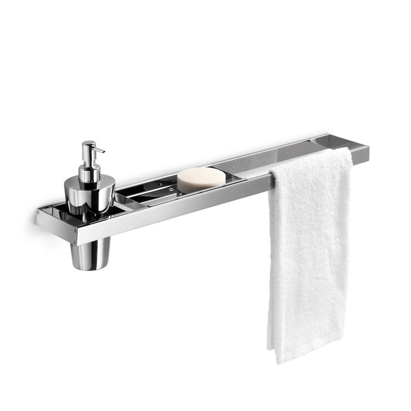 Ensemble de quincaillerie de salle de bain 2 pièces Skuara, L 19,7 po, Montage avec trou et vis