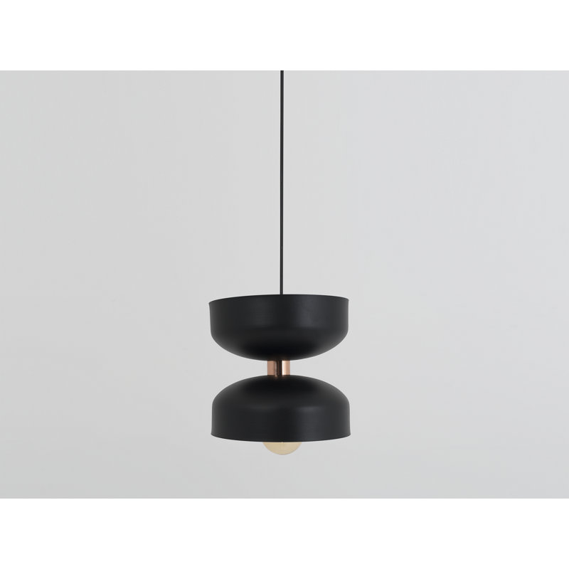 Fredson 1 - Light Bowl Pendant, Black, 224cm H x 22.5cm W x 22.5cm D