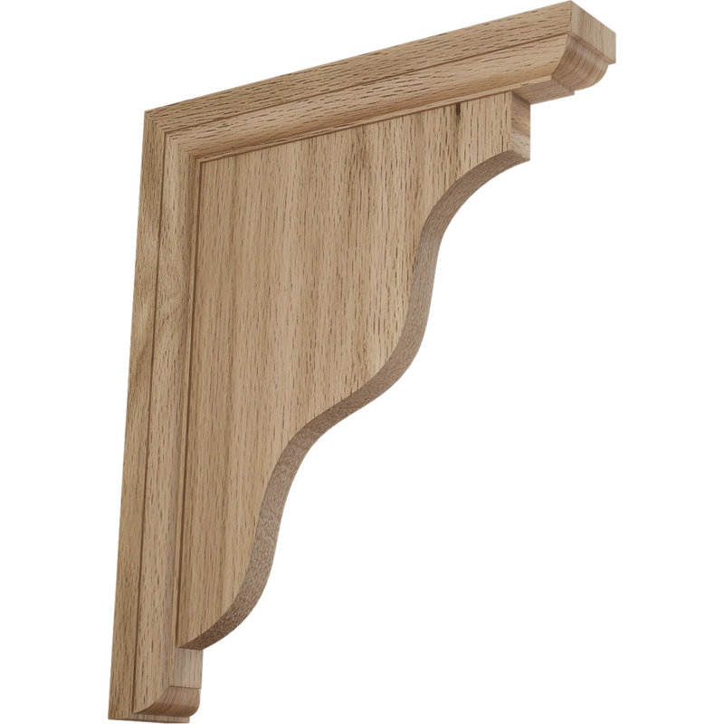 Support traditionnel Hamilton, Chêne rouge, H 11 po x l 1,5 po x P 9 po
