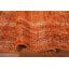 Orange Wool Anatolian Distressed Turkish Rug 4x7