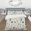 Ensemble de housse de couette Floral - sérénité blanche et bleue-286440280-483307047