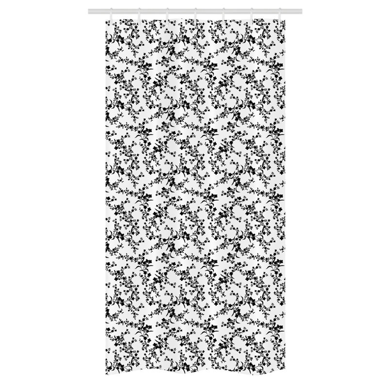 Macdoel Geometric Shower Curtain with Hooks Included, 36" W x 72" L