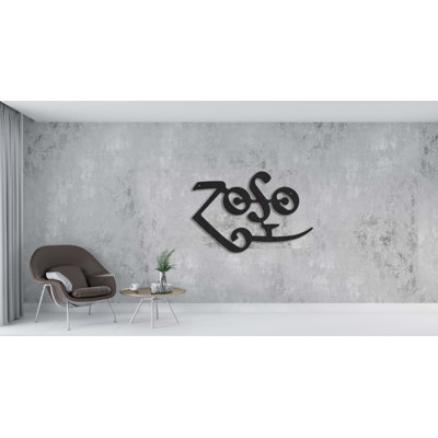 Décoration murale en métal Zeppelin Zoso