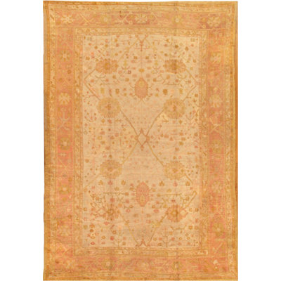 Oushak Hand Knotted Wool Oriental Area Rug