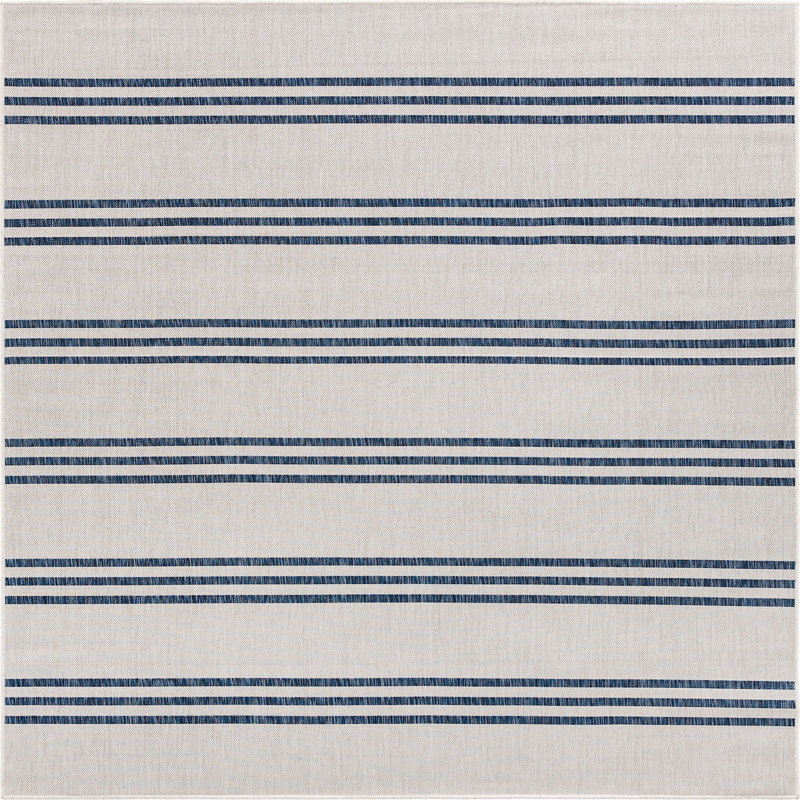 Tapis d'extérieur couleur os, Carré 7 pi 10 po