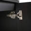 Meuble-lavabo 36 po en chêne noir, 2 portes en contreplaqué autoportant et chêne facile à construire, 2 portes, propre, assemblage